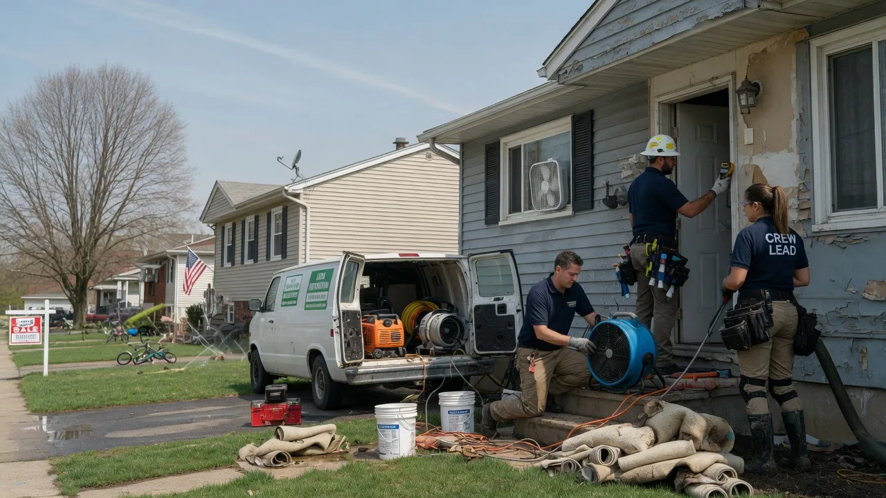 Flood Cleanup in Kirvin, TX near me